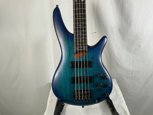 Vist Large View of Product Image Which is Used Ibanez SR505 Bass Guitar Blue 5-String