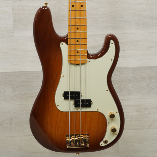 Vist Large View of Product Image Which is Used Fender Percision Bass 75th Anniversary Commemorative Bass Guitar Tobacco Sunburst 4-String