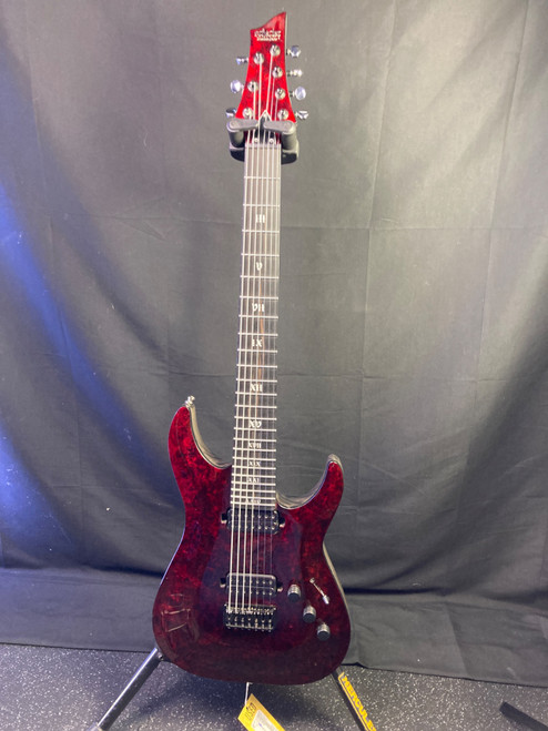 Vist Large View of Product Image Which is Used Schecter C-7 APOCALYPSE Modern Metal Electric Guitar Red 7-String