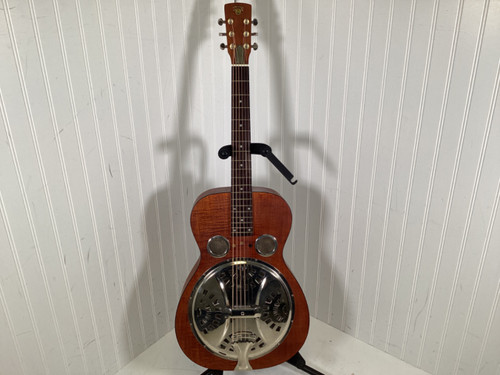 Vist Large View of Product Image Which is Used Dobro HOUND DOG RESONATOR GUITAR Laminate Top Acoustic Guitar Wood