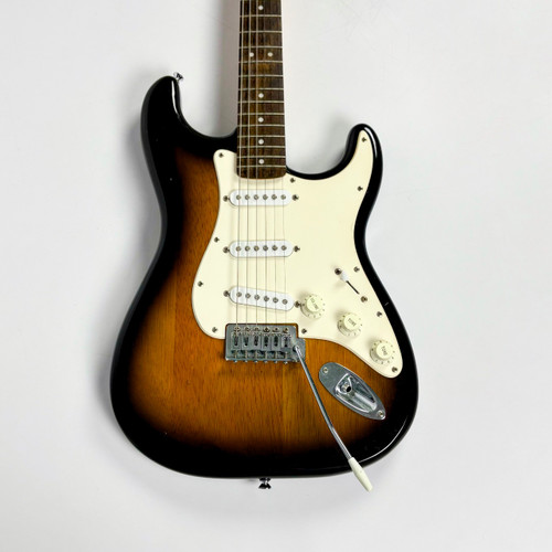 Vist Large View of Product Image Which is Used Squier Affinity Stratocaster Electric Guitar Sunburst 6-String