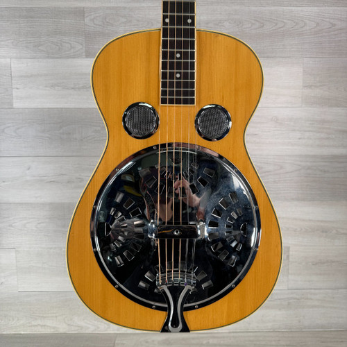 Vist Large View of Product Image Which is Used Regal RD-40 Square Neck Resonator Acoustic Guitar - Natural