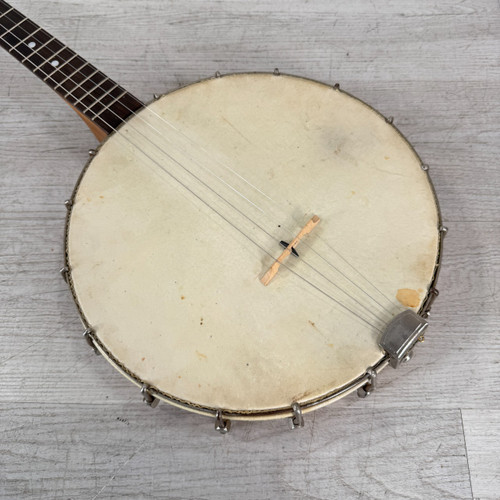 Vist Large View of Product Image Which is Used Vintage 4-string Tenor Banjo