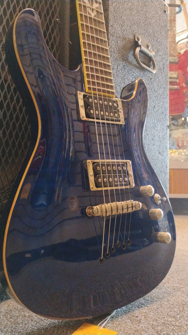 Vist Large View of Product Image Which is Used Ibanez SZ520QM Super S Electric Guitar Blue 6-String