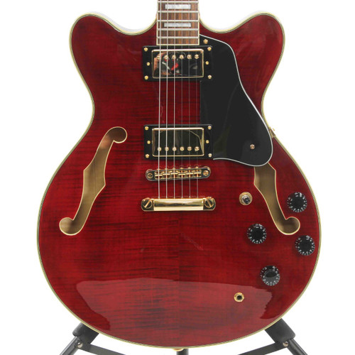 Vist Large View of Product Image Which is Used Agile AS-820 Semi-Hollow Electric Guitar Red 6-String