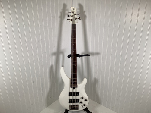 Vist Large View of Product Image Which is Used Yamaha TRBX305 J Type Bass Guitar White 5-String