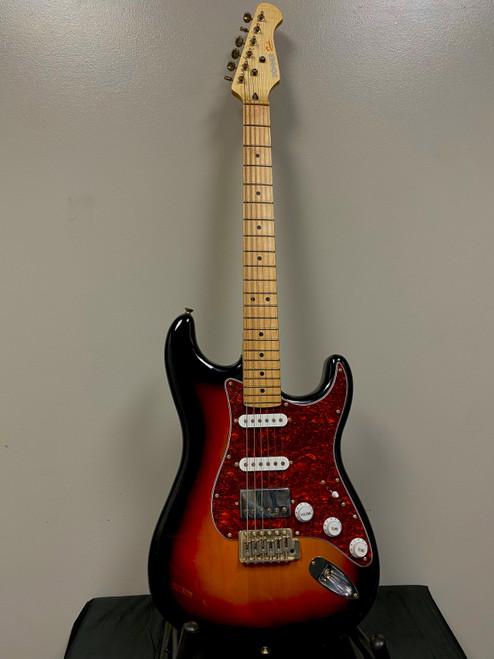Vist Large View of Product Image Which is Used Donner DESIGNER SEEKER HSS S TYPE S Type Electric Guitar Sunburst 6-String