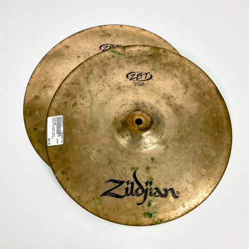 Vist Large View of Product Image Which is Used Zildjian 14IN ZBT Hi-Hat Cymbals