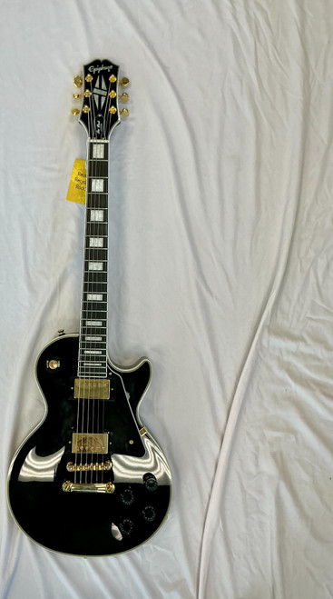Vist Large View of Product Image Which is Used 2021 Epiphone LES PAUL CUSTOM LP Type Electric Guitar Black 6-String