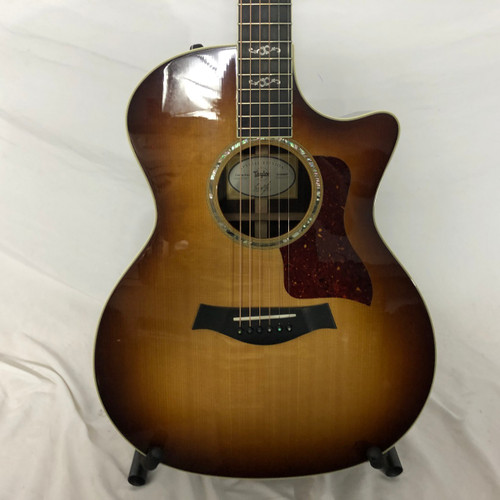 Vist Large View of Product Image Which is Used Taylor CUSTOM 414CE Solid Top Acoustic Guitar Tobacco Sunburst