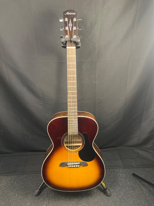 Vist Large View of Product Image Which is Used Alvarez RF28SB Laminate Top Acoustic Guitar Tobacco Sunburst