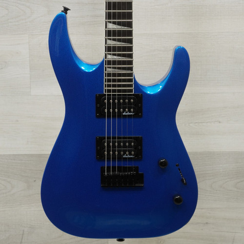 Vist Large View of Product Image Which is Used Jackson JS22 Dka Offset Double Cutaway Electric Guitar Blue