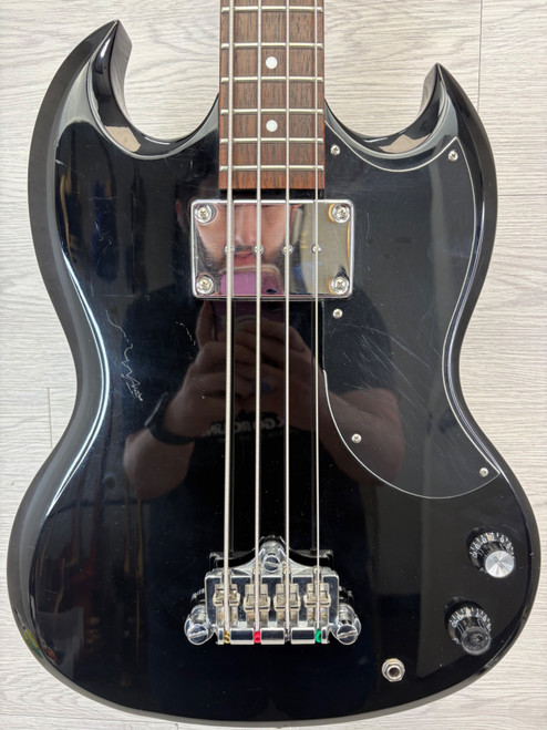 Vist Large View of Product Image Which is Used Epiphone EB-0 Bass Guitar Black 4-String