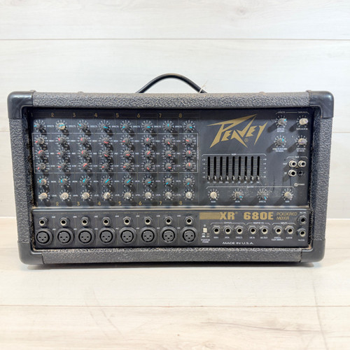 Vist Large View of Product Image Which is Used Peavey XR 680 E STEREO POWERED MIXER Powered Mixing Head