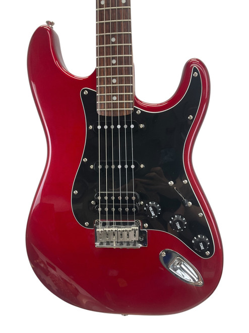 Vist Large View of Product Image Which is Used Squier 20th Anniversary Stratocaster Electric Guitar Red 6-String