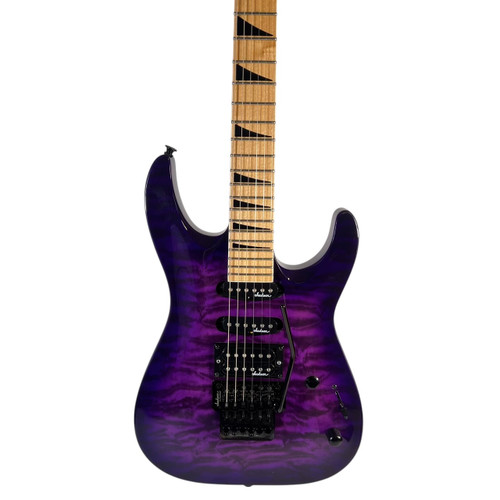 Vist Large View of Product Image Which is Used 2022 Jackson JS Series Dinky JS34Q DKAM Electric Guitar with Killswitch - Transparent Purple