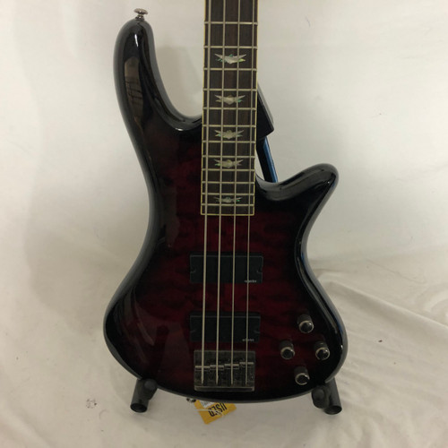 Vist Large View of Product Image Which is Used Schecter DIAMOND SERIES STILETTO EXTREME-4 Modern Metal Bass Guitar Red 4-String