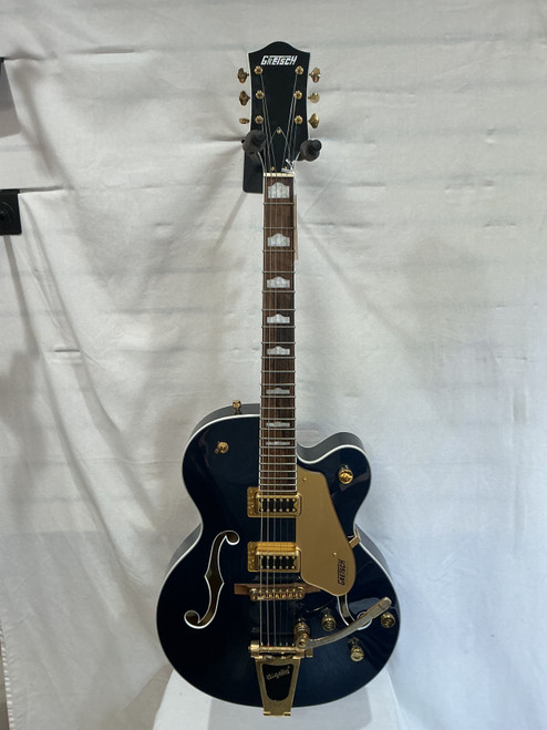 Vist Large View of Product Image Which is Used Gretsch G5427TG Semi-Hollow Electric Guitar Blue 6-String