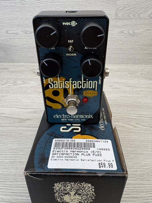 Vist Large View of Product Image Which is Used Electro Harmonix (E/H) SATISFACTION PLUS FUZZ Fuzz Pedal