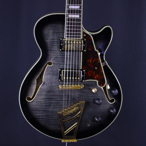 Vist Large View of Product Image Which is Used D'Angelico EXCEL EX-SS SEMI HOLLOW GUITAR Semi-Hollow Electric Guitar Black 6-String