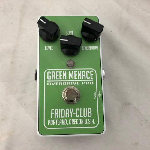 Vist Large View of Product Image Which is Used FRIDAY CLUB GREEN MENACE Overdrive Pedal