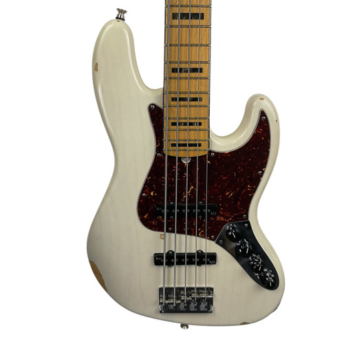 Vist Large View of Product Image Which is Used Fender AMERICAN JAZZ BASS J Type Bass Guitar White 5-String