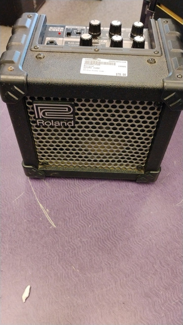 Vist Large View of Product Image Which is Used Roland MICRO CUBE Solid State Guitar Amp 1 x 5