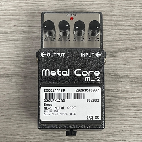 Vist Large View of Product Image Which is Used - Boss ML-2 METAL CORE Distortion Pedal