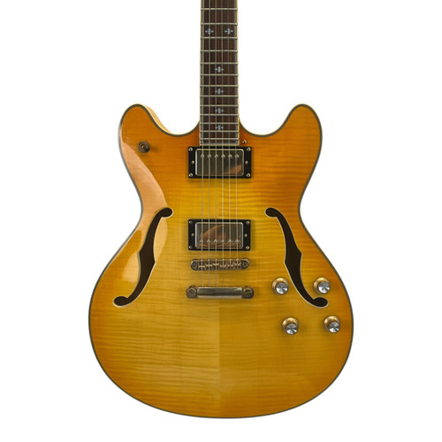 Vist Large View of Product Image Which is Used Xaviere XV900 Semi-hollow Electric Guitar Natural 6-String