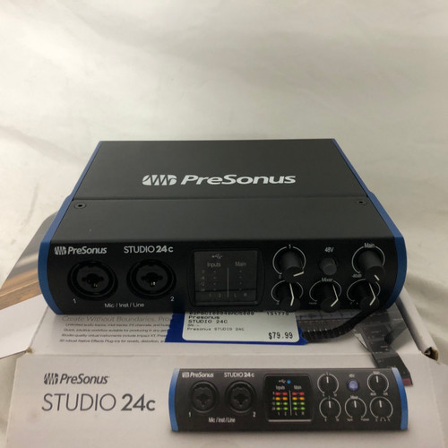 Vist Large View of Product Image Which is Used Presonus STUDIO 24C Computer Interface 2 A/D Recording Inputs