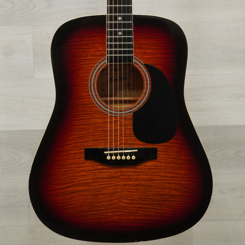 Vist Large View of Product Image Which is Used Montana MT105-CB Laminate Top Acoustic Guitar Cherry Sunburst