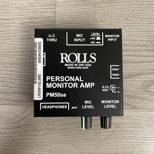 Vist Large View of Product Image Which is Used - Rolls PM50SE MONITOR AMP 
