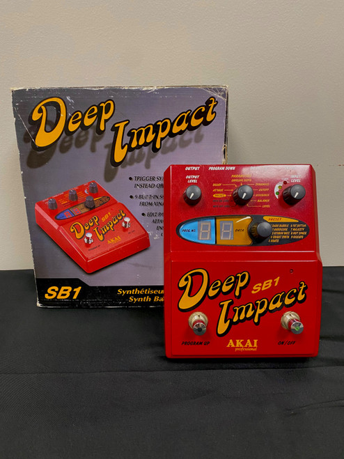 Vist Large View of Product Image Which is Used Akai SB1 DEEP IMPACT SYNTH PEDAL Vintage Compact Synthesizer Compact