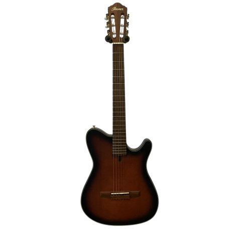 Vist Large View of Product Image Which is Used Ibanez FRH10N Solid Top Acoustic Guitar Wood
