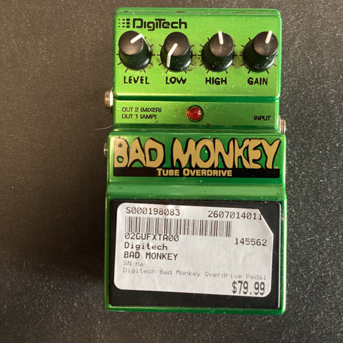 Vist Large View of Product Image Which is Used Digitech BAD MONKEY Overdrive Pedal
