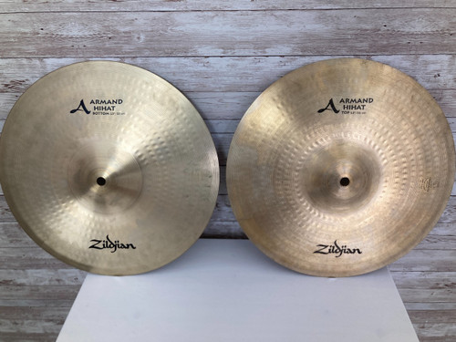 Vist Large View of Product Image Which is Used Zildjian 13 A ARMAND HI HATS Cymbals