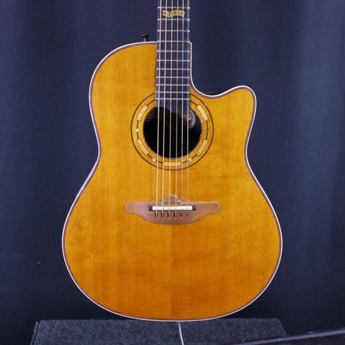 Vist Large View of Product Image Which is Used Ovation COLLECTORS SERIES ACOUSTIC 1995 Vintage Solid Top Acoustic Guitar Natural