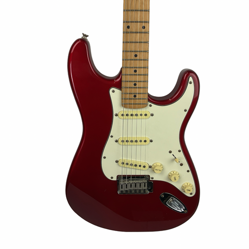 Vist Large View of Product Image Which is Used Squier STANDARD STRATOCASTER S Type Electric Guitar Red 6-String
