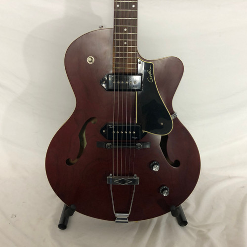 Vist Large View of Product Image Which is Used Godin 5TH AVENUE KINGPIN II Semi-Hollow Electric Guitar Red 6-String