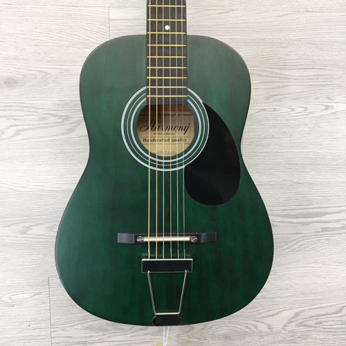 Vist Large View of Product Image Which is Used Harmony HAR34AMG Laminate Top Acoustic Guitar Green