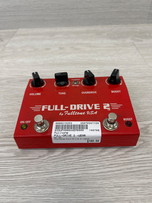 Vist Large View of Product Image Which is Used Fulltone FULL-DRIVE 2 -WEAR Overdrive Pedal
