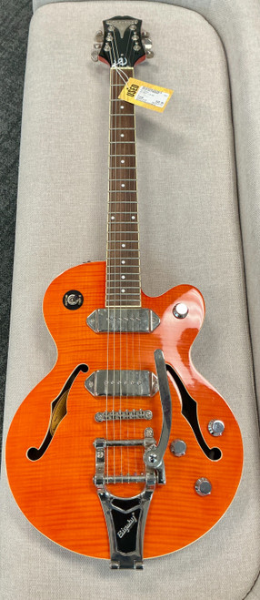 Vist Large View of Product Image Which is Used Epiphone WILDKAT LTD-ED Semi-Hollow Electric Guitar Orange 6-String