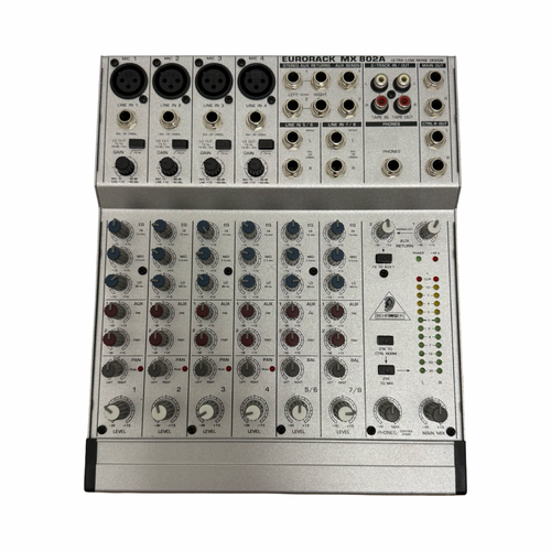 Vist Large View of Product Image Which is Used Behringer EURORACK MX802A W/ADPT BOX Compact Mixer