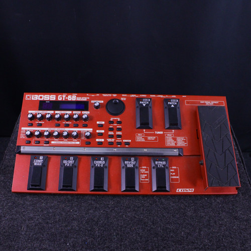 Vist Large View of Product Image Which is Used Boss GT-6B BASS MULTI FX UNIT W/PWRS Floorboard Amp Modeling + FX