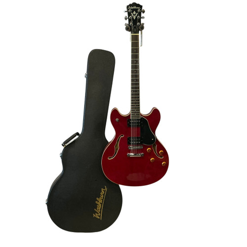 Vist Large View of Product Image Which is Used Washburn HB-30 W/OHC Semi-Hollow Electric Guitar Red 6-String