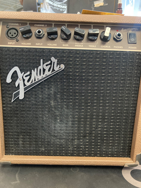 Vist Large View of Product Image Which is Used Fender ACOUSTASONIC 15 1 x 8 Solid State Amplifier 1 x 8