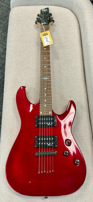 Vist Large View of Product Image Which is Used Schecter SGR C-1 S Type Electric Guitar Red 6-String