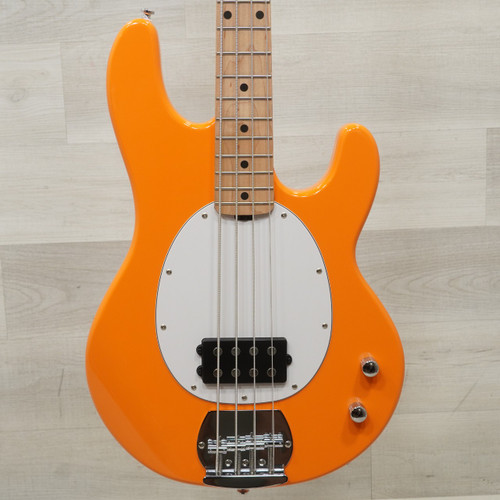 Vist Large View of Product Image Which is Used Sterling By Ernie Ball Intro Series Stingray Bass Guitar Orange
