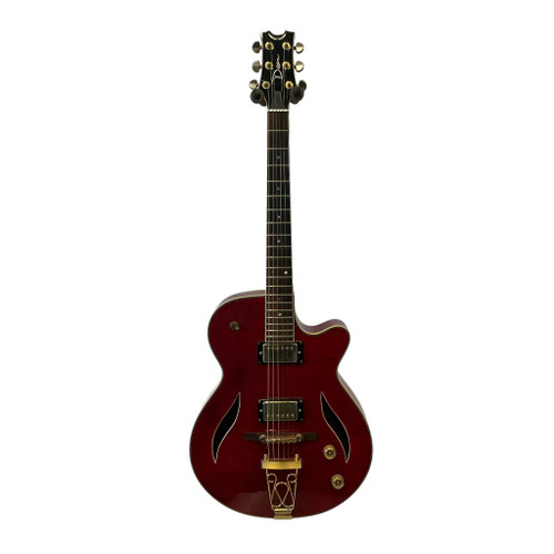 Vist Large View of Product Image Which is Used Dean STYLIST STD TR Semi-Hollow Electric Guitar Red 6-String