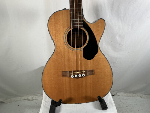 Vist Large View of Product Image Which is Used Fender CB-60SCE NAT LR Acoustic Bass Guitar Wood 4-String